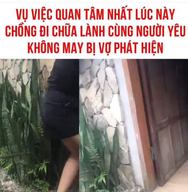 Dẫn bồ nhí đi chữa lành thanh niên bị vợ phát hiện